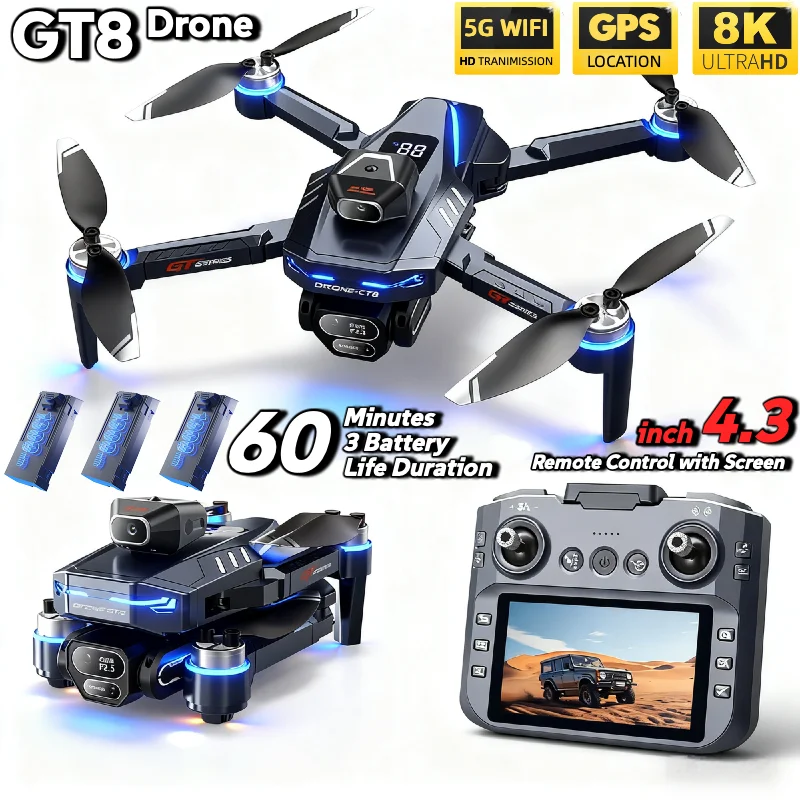 Drone Gt8 Rc - CALDO Per LSRC GT8 Drone 4K