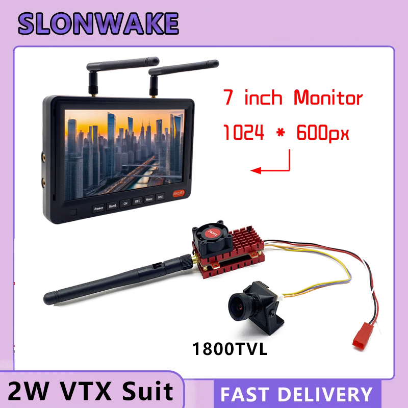 Drone Rc Receiver And Transmitter - SLONWAKE 5.8G 2W VTX FPV 1800TVL
