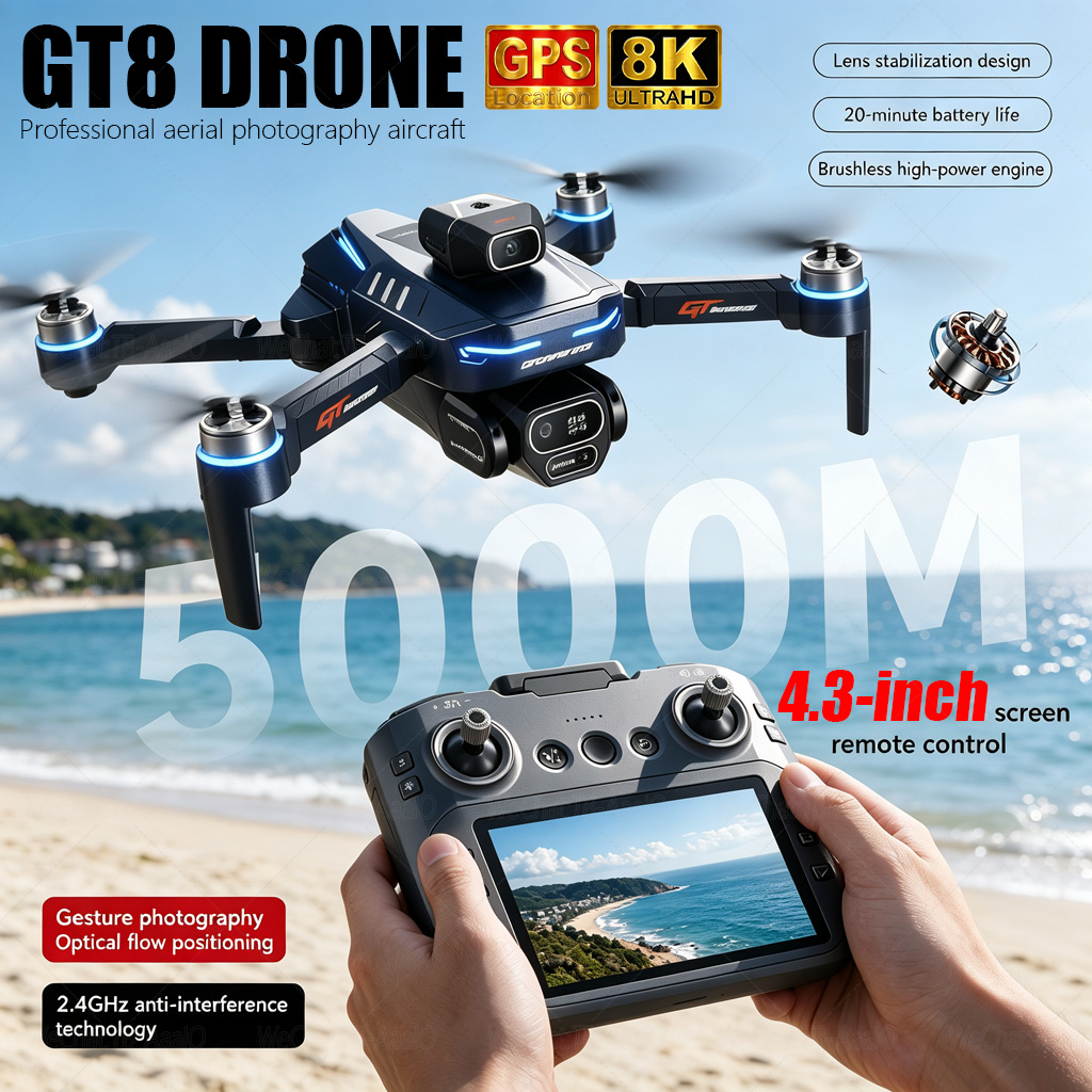 Drone Gt8 Rc - NUOVO Drone RC GT8 HD 4K