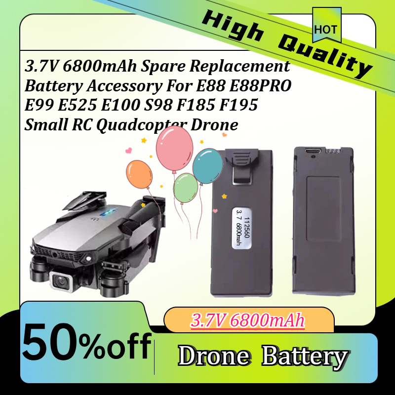Drone E88 Rc Quadcopter - Accessorio batteria di ricambio da 3,7