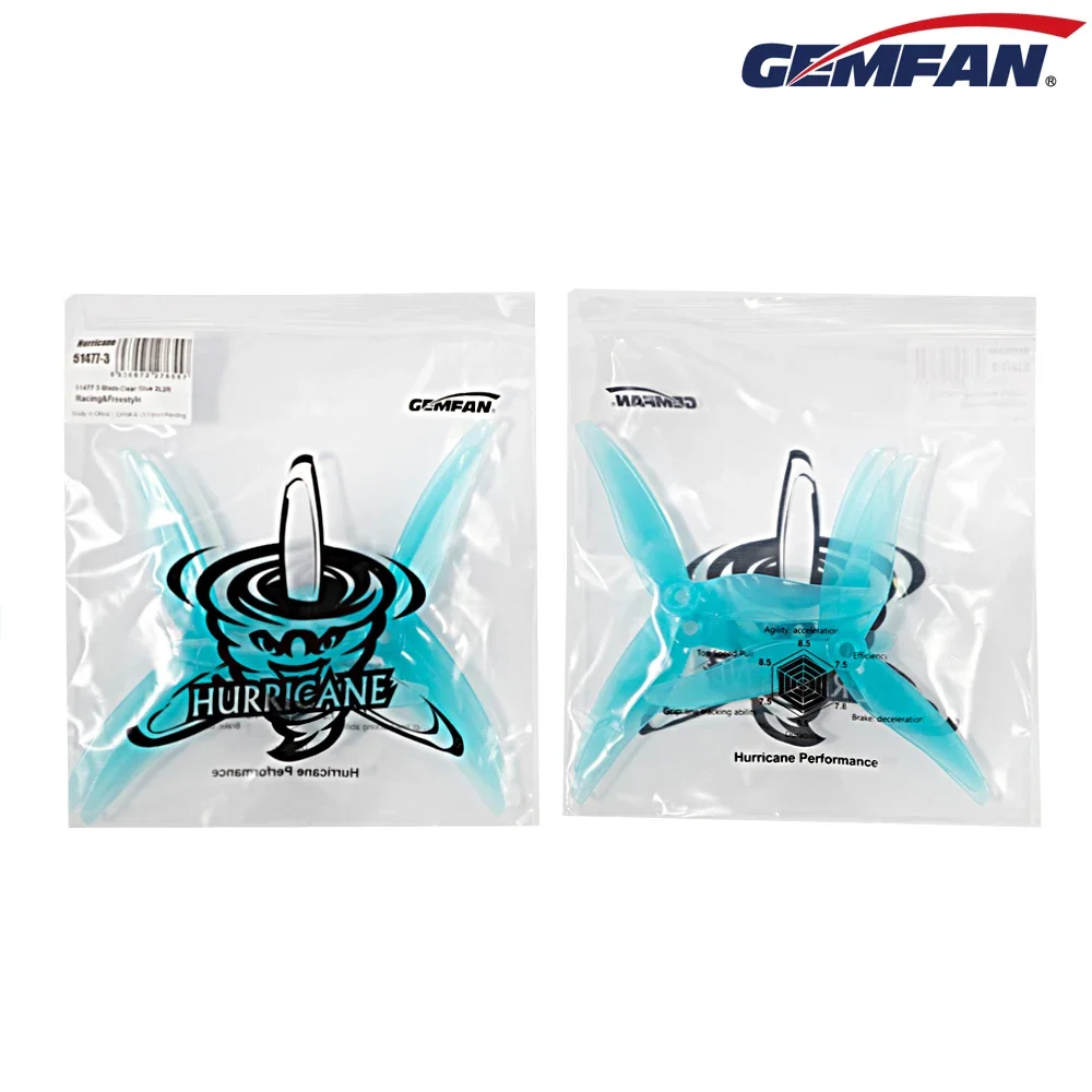Drone Rcs - 10 paia (10CW + 10CCW) Gemfan