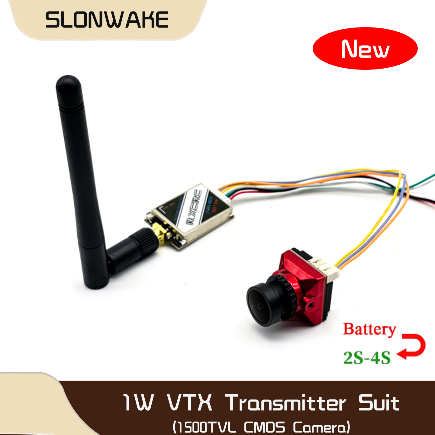 Drone Rc Receiver And Transmitter - SLONWAKE Trasmettitore Video Regolabile 5.8G 48CH