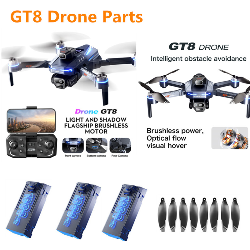 Drone Gt8 Rc - GT8 RC Drone 3.7V 1300Mah Batteria/Elica