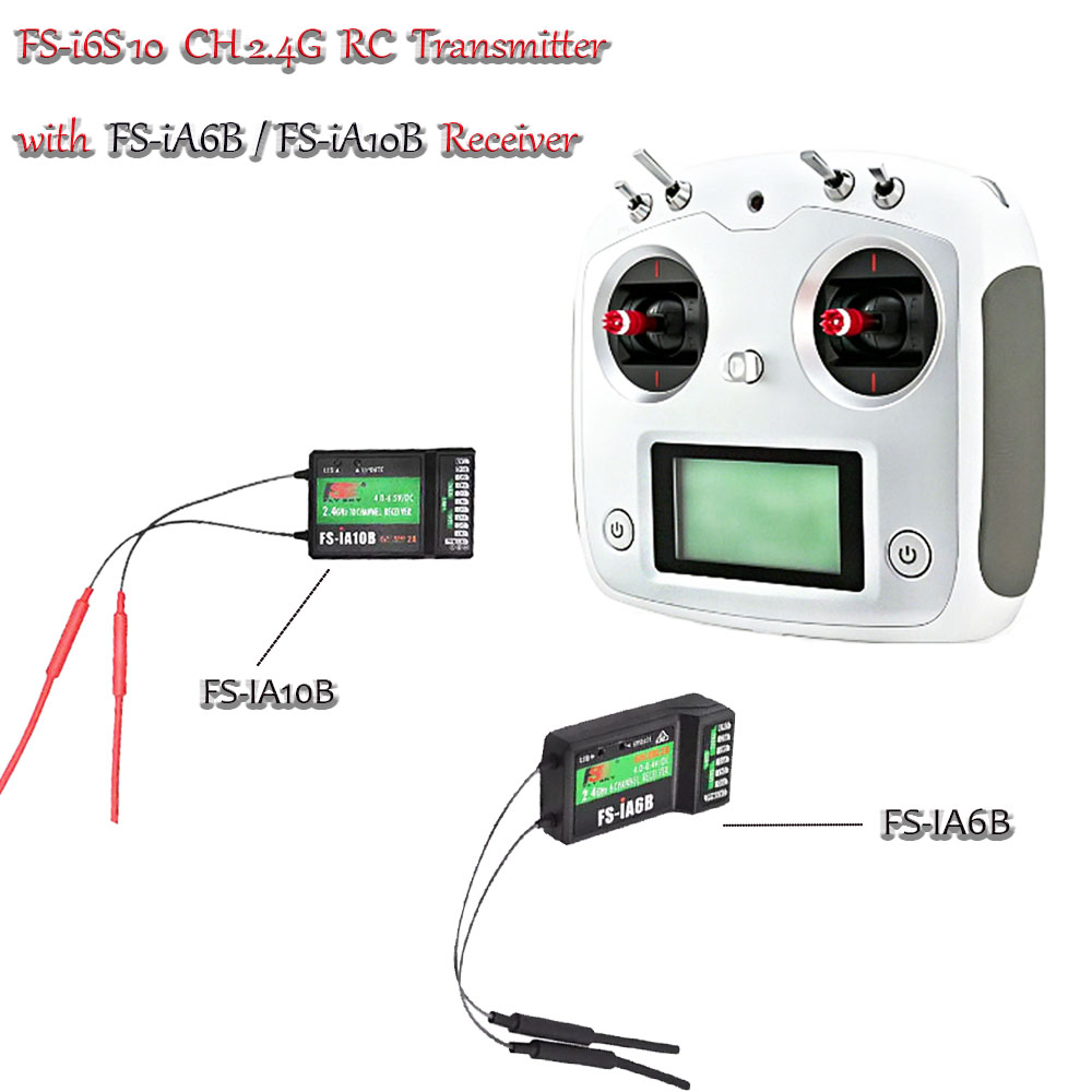 Drone Rc Receiver And Transmitter - Radiocomando FLYSKY FS-i6S 10CH 2.4G con