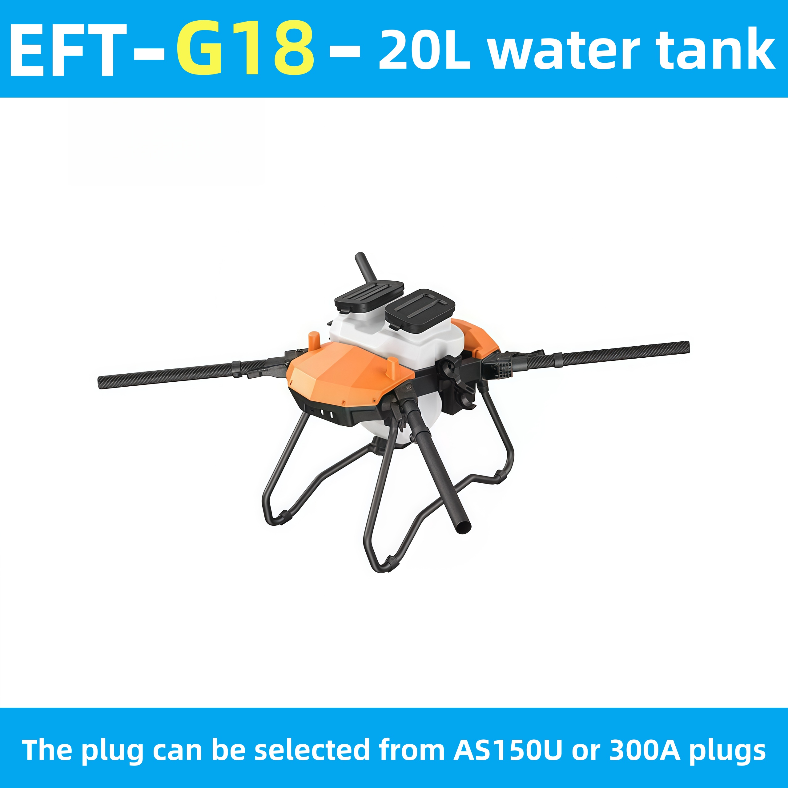 Heavy Lift Drone Frame - Drone Agricolo EFT Winged G18 per