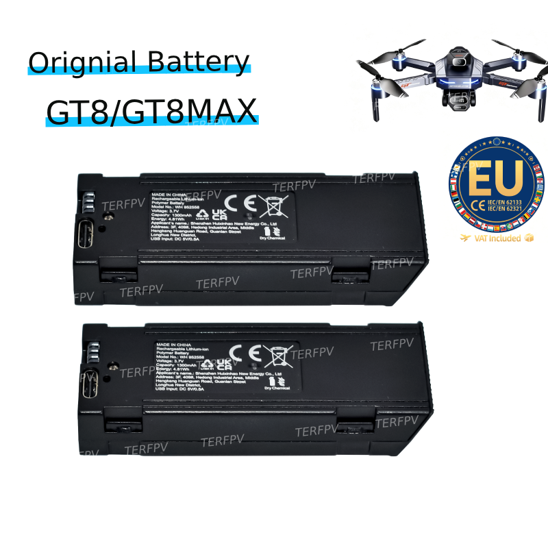Drone Gt8 Rc - Batteria Originale per Drone GT8 per