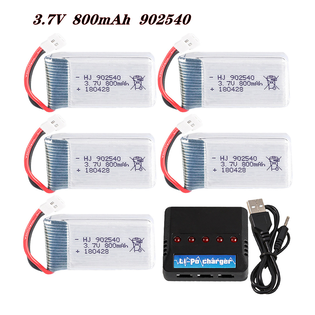 Drone Rcs - Batteria Lipo 3.7V 800mAh 902540 25C