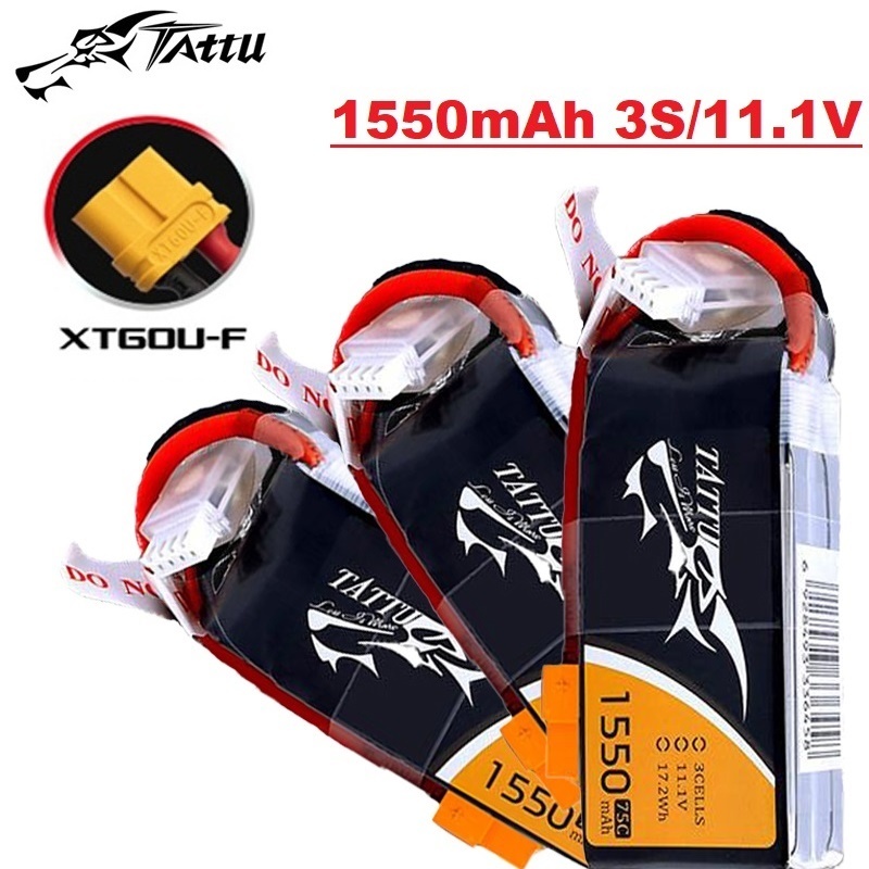 Drone Zll Rc - Batteria TATTU 3S 11.1V 1550mAh 75C
