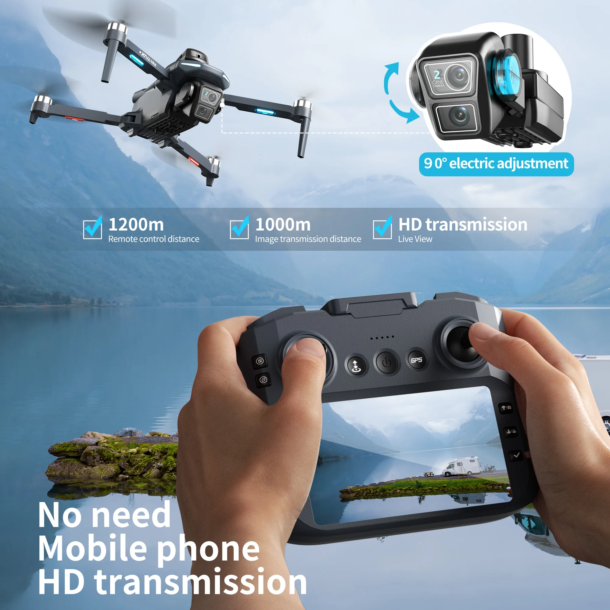 Drone Originale XT606 Professi - Drone E88Pro Rc 4K recensione e prezzo