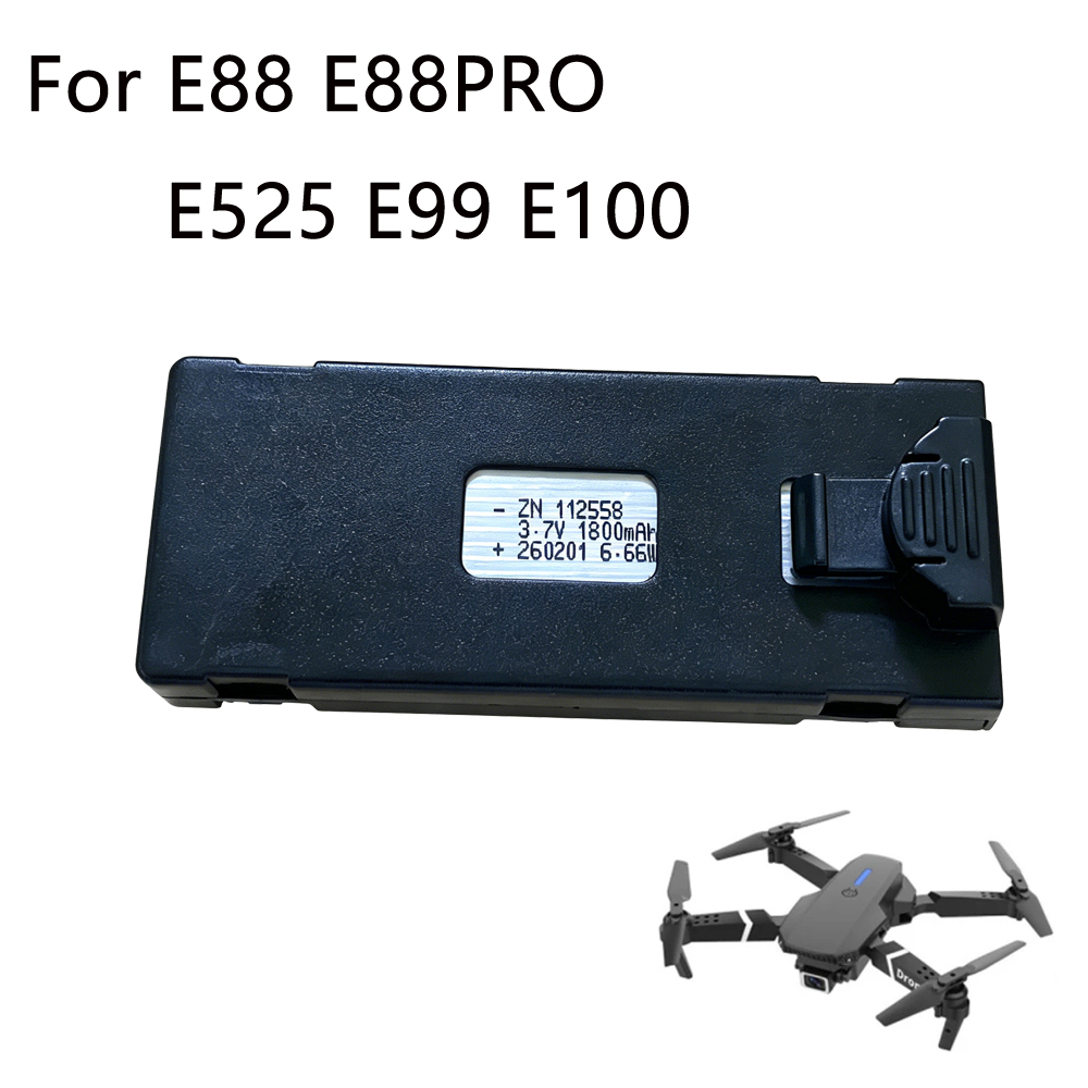 Batteria Drone E88 3.7V 1800mA - Drone E88 Rc Quadcopter recensione e prezzo