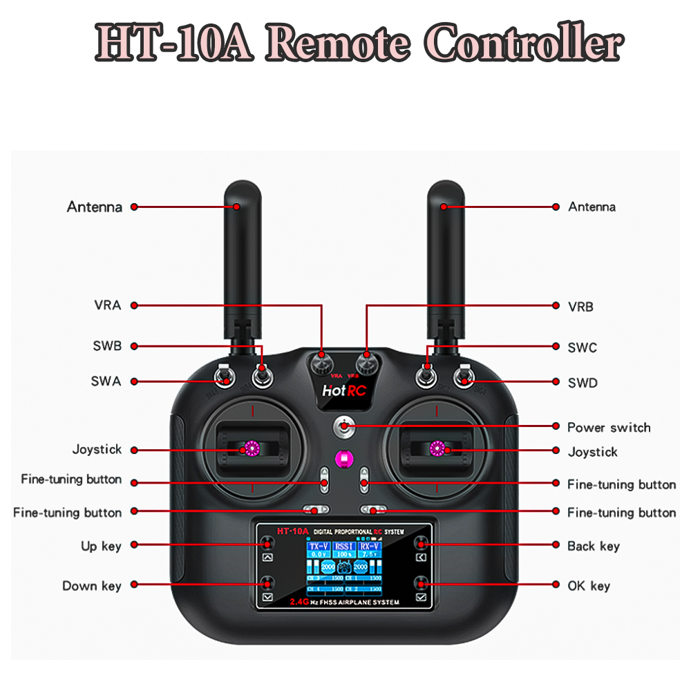 Hotrc Hot RC HT-10A HT10A Tele - Drone Rc Parts recensione e prezzo