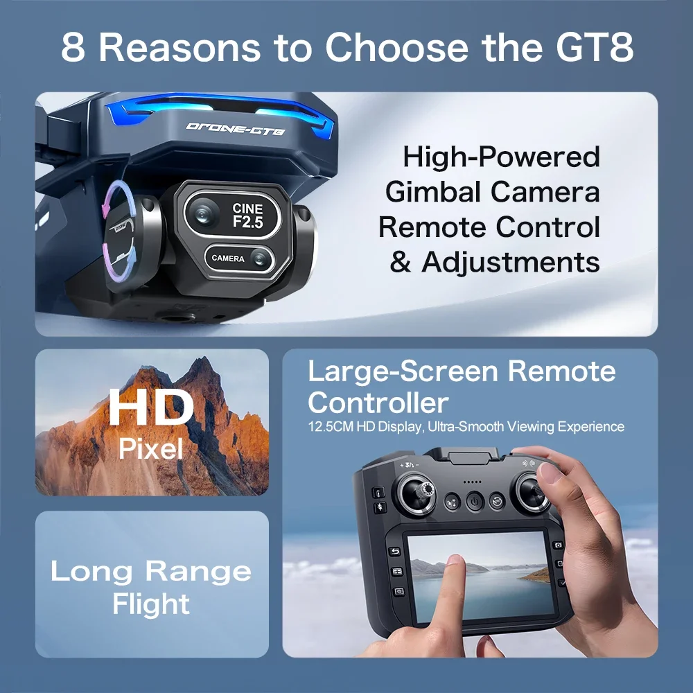 GT8 Drone 4K HD Fotocamera Evi - Drone Gt8 Rc recensione e prezzo