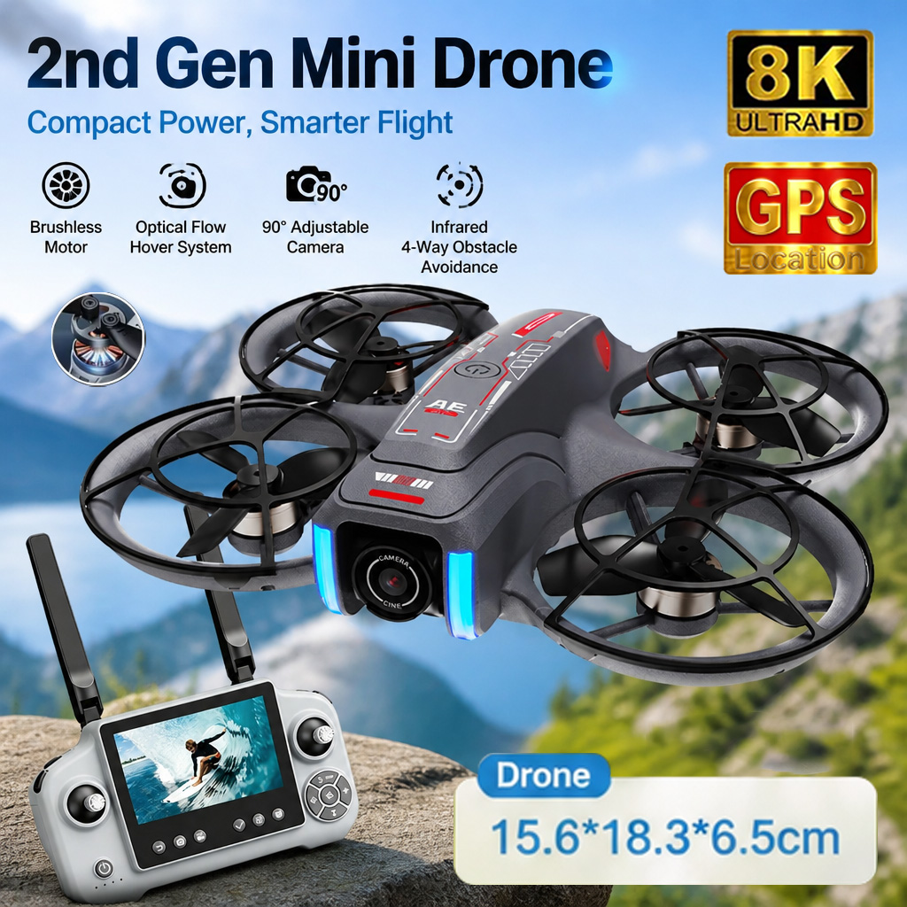 Mini Drone AE21 8K HD con Dopp - Drone E88Pro Rc 4K recensione e prezzo