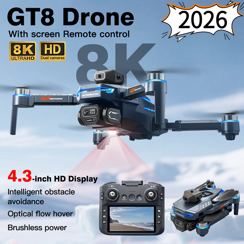 Nuovo Drone GT8 2026 con Doppi - Drone Gt8 Rc recensione e prezzo