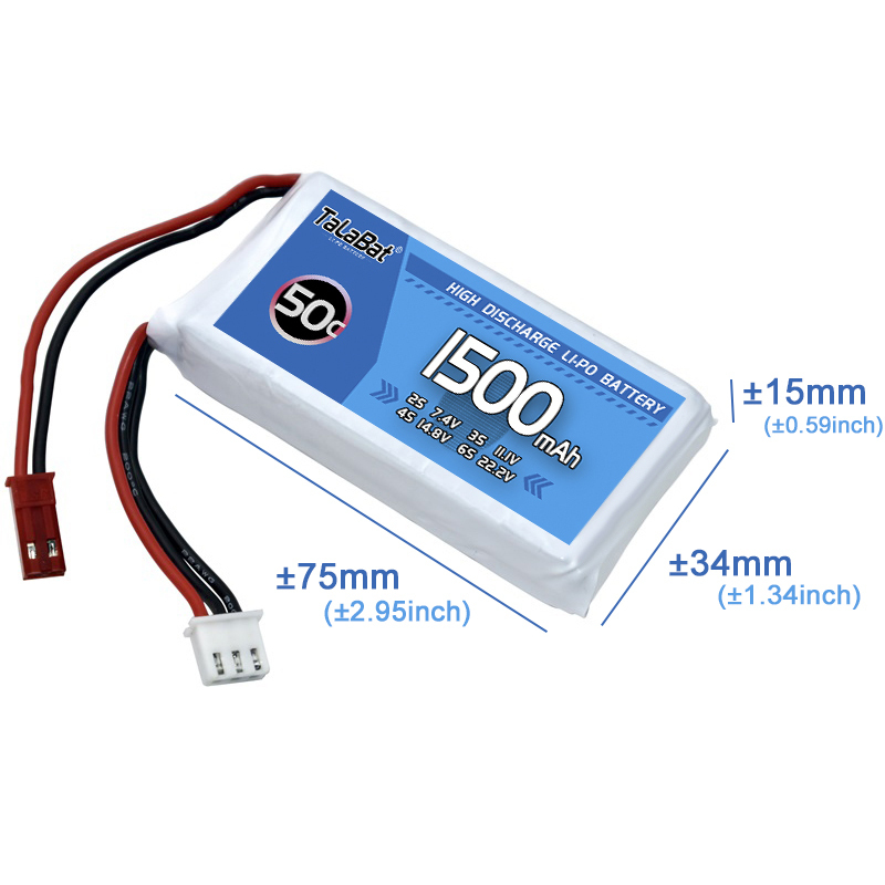 3 pezzi TalaBat 50C 1500mAh 7. - Drone Zll Rc recensione e prezzo