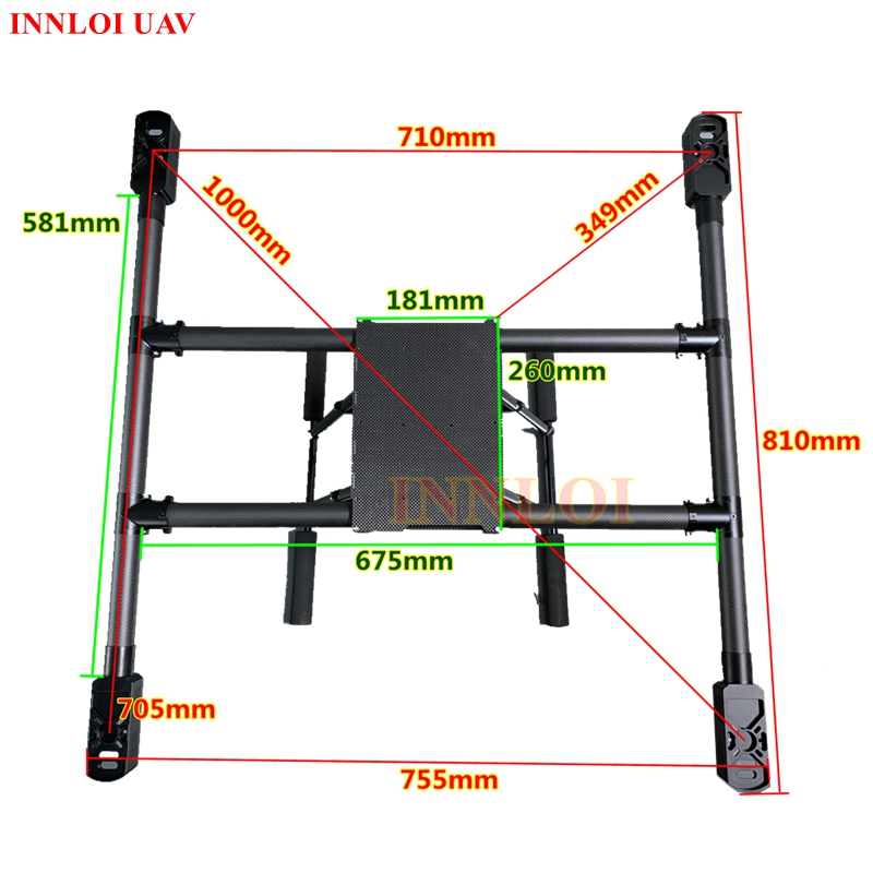 Telaio XAERO DIY in fibra di c - Heavy Lift Drone Frame recensione e prezzo