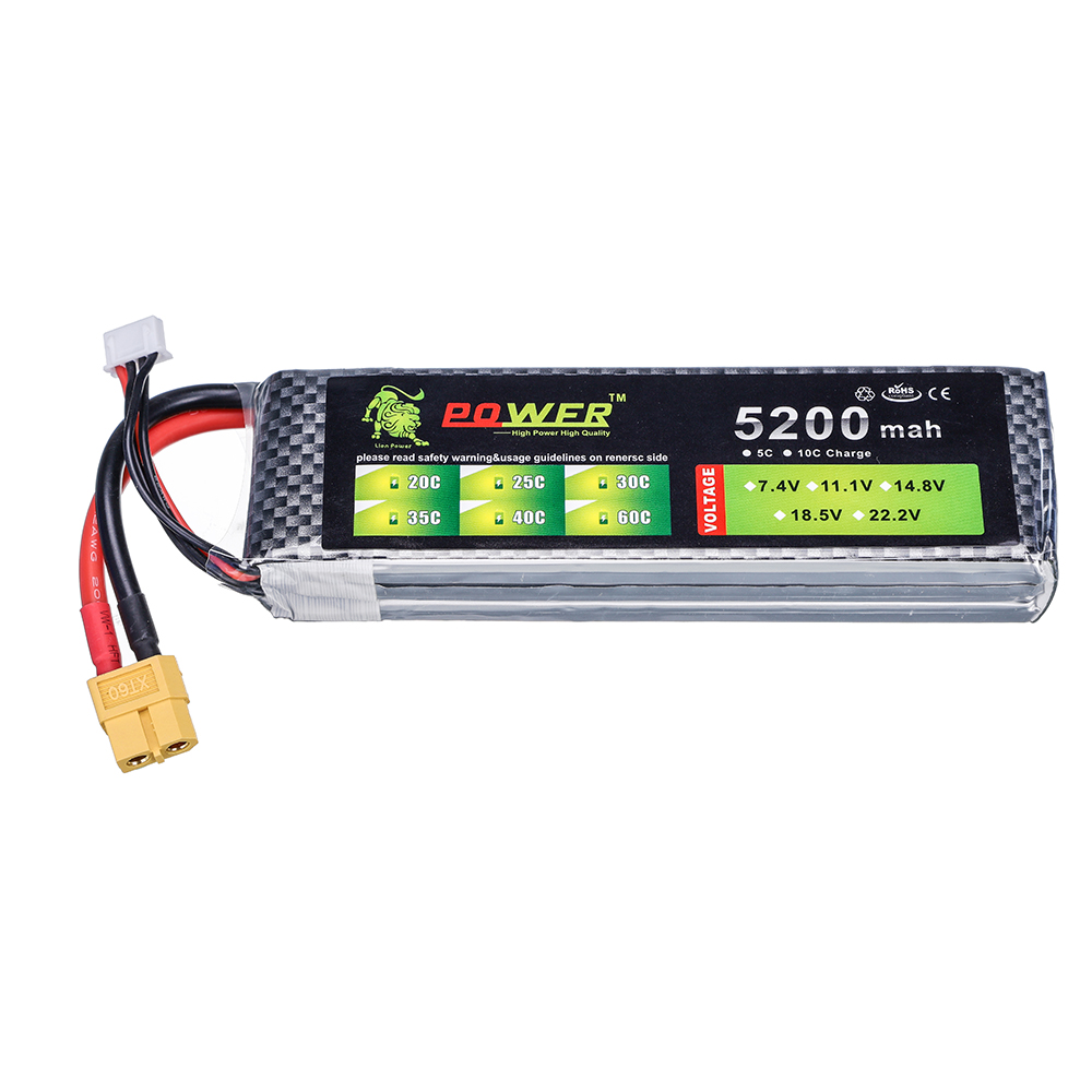 3S 5200mah 11.1V 60C Lipo Batt - Drone Zll Rc recensione e prezzo